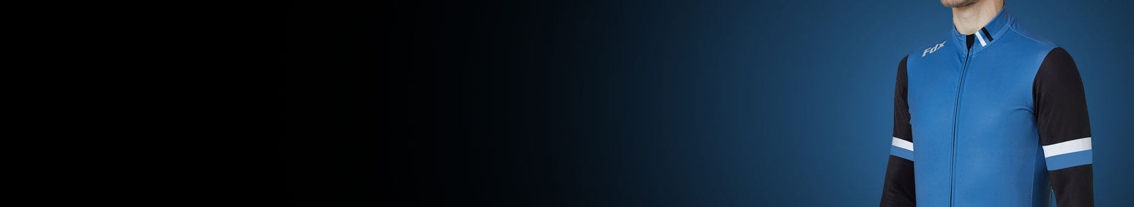 Fdx Men's Black & Blue Long Sleeve Winter Thermal Cycling Jersey Windproof, Water Resistant Hi Viz Reflectors & Pocket Winter Cycling Gear AU