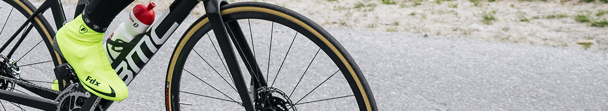 Fdx Unisex Yellow Cycling Over shoe Breathable Lightweight Rainproof Hi Viz Reflective Details Men Women Cycling Gear AU