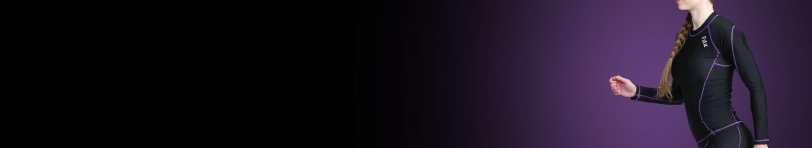 Fdx Women's Black & Blue Long Sleeve Compression Base layer Top Windproof Water Resistance All Weather Hiking, Gym Workout, Running, Cycling Gear AU