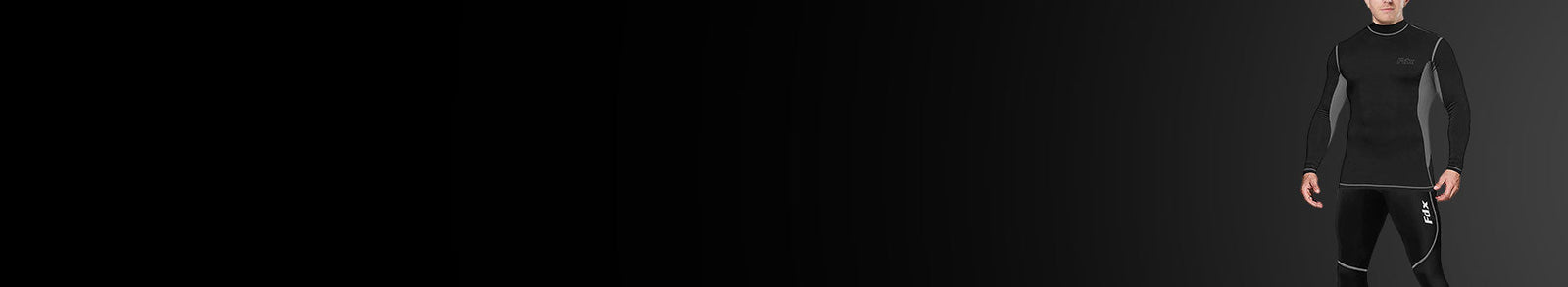 Fdx Men's Black & Grey Winter Thermal Compression Base Layer Top & Leggings for Cycling Wear All Weather Cycling Gear AU