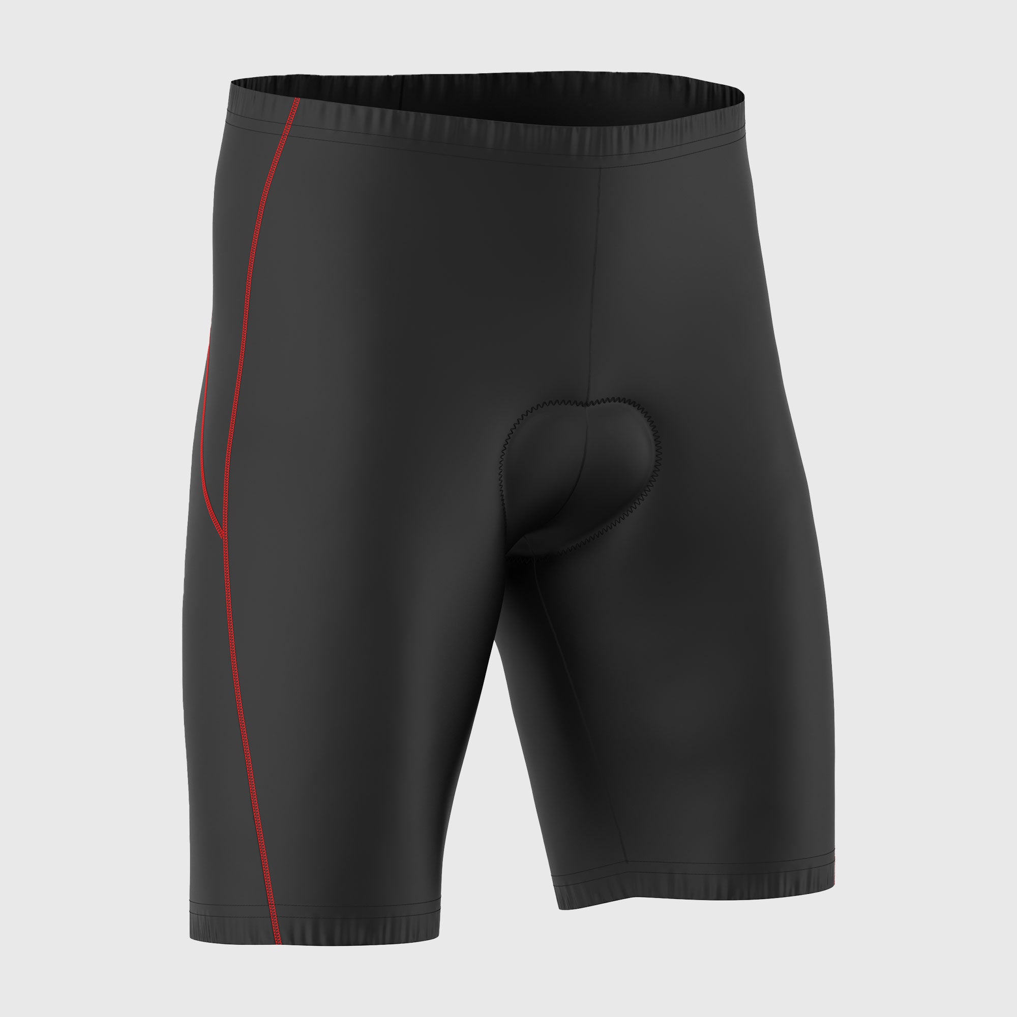 Fdx Apex Red Men's Padded Cycling Shorts – comfortable, breathable red shorts with padding designed for enhanced support and performance during cycling