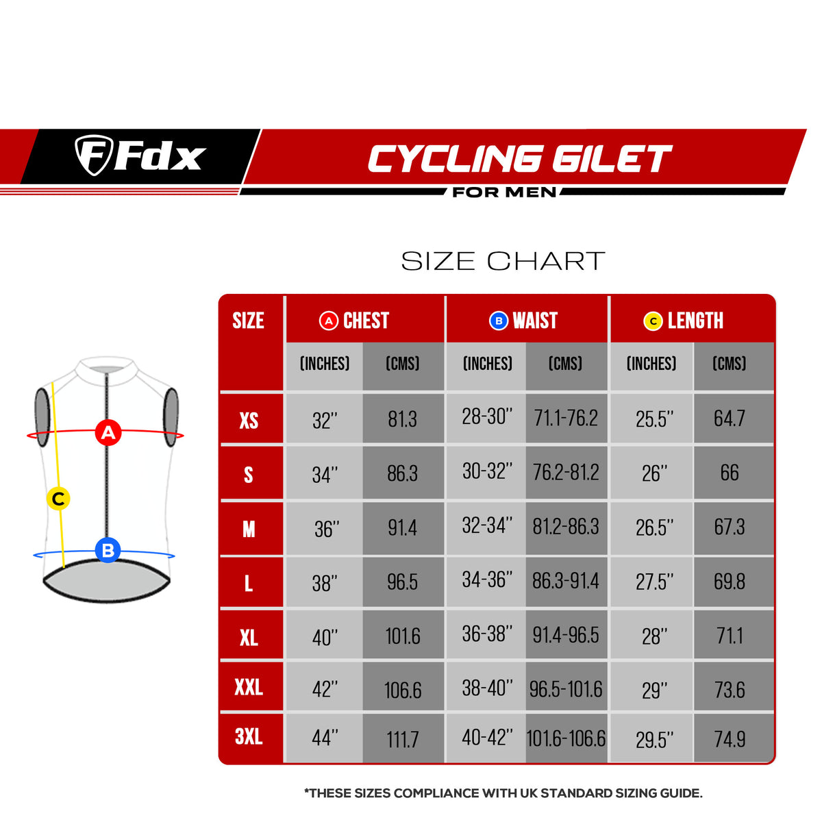 Fdx Dart Yellow Men's Cycling Gilet