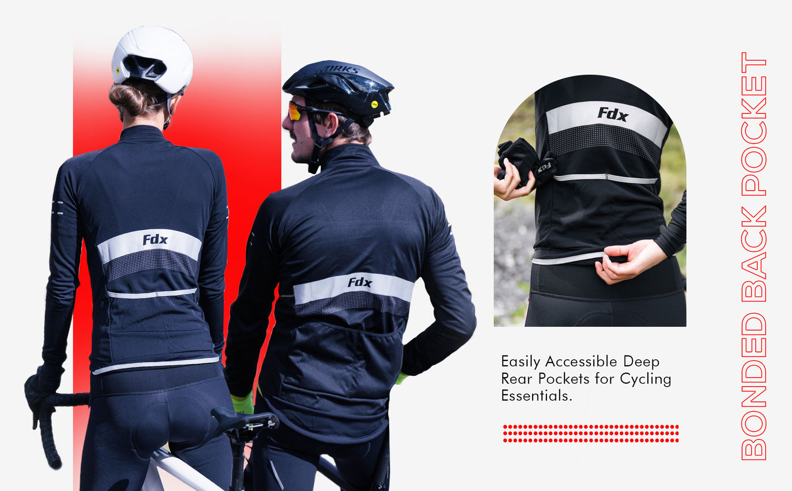 Fdx Black & Yellow Thermal Long Sleeve Jersey Bib Tights Windproof Water-Resistant Hi Viz Reflector & Pocket Winter Men Women Cycling Gear AU