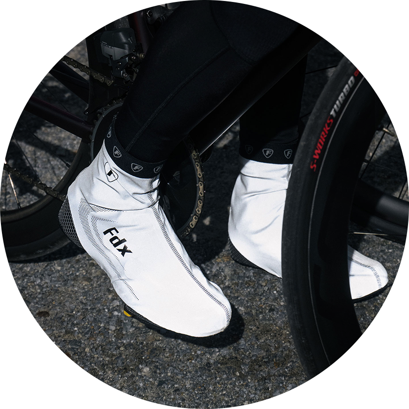 Fdx Unisex Grey Cycling Over Shoe Breathable Lightweight Rainproof Hi Viz Reflective Details Men Women Cycling Gear AU