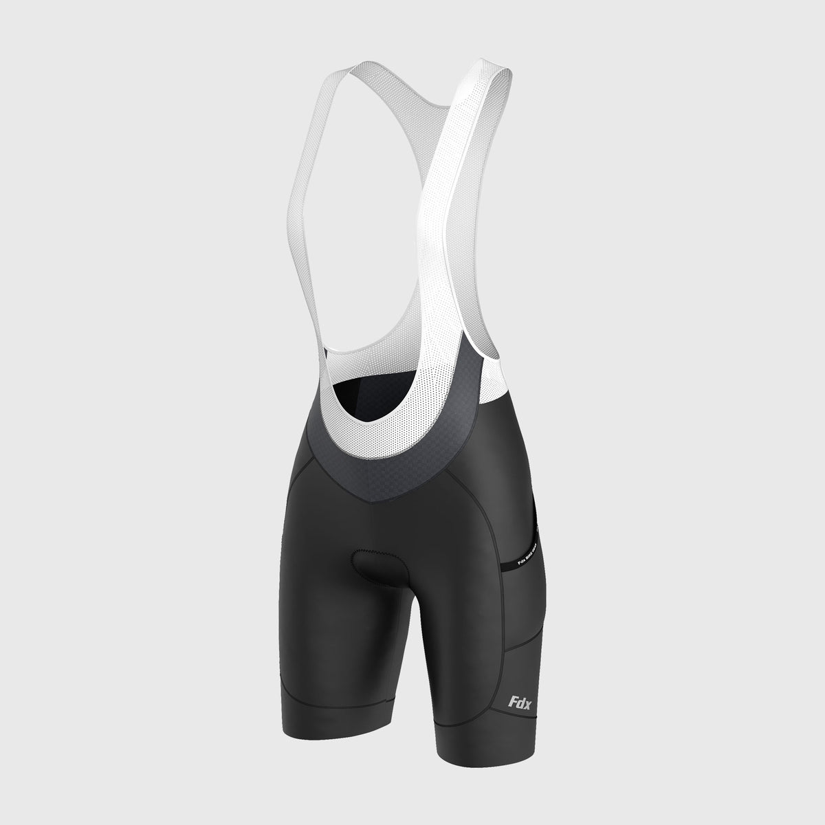 Fdx Women's Black Gel Padded Cycling Bib Shorts For Summer Best Breathable Outdoor Road Bike Short Length Bib - Essential