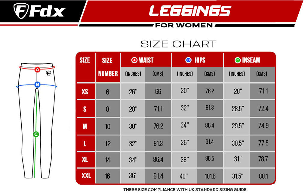 Women's running tights size guide hotsell