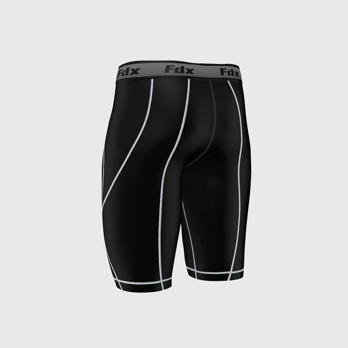 Fdx Men's Black & White Gym Shorts Lightweight Summer Biking Shorts All Weather Quick Dry Slim Fit Compression Boxer Cycling Gear AU