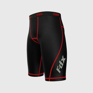Fdx Men's Black & Red Compression Shorts Gym Workout Running Athletic Yoga Elastic Waistband Stretchable Breathable AU