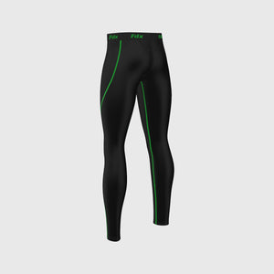 Fdx Men's Black & Green Compression Base layer Tights Lightweight Breathable Mesh Fabric Skin Layer Tights Cycling Gear AU