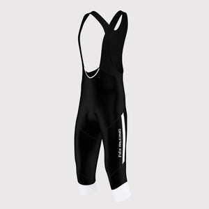 Fdx Gallop White Men's Summer Cycling Gel Padded 3/4 Bib Tights – lightweight, gel-padded bib tights in blue, designed for comfort and breathability during warm-weather rides.