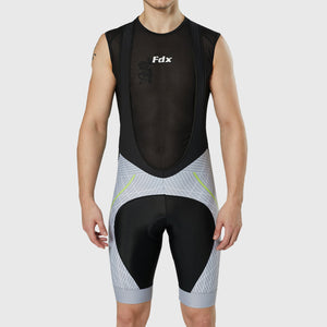 Fdx Men's Lightweight Gel Padded Cycling Bib Shorts Black & Grey For Summer Roubaix Thermal Fleece Reflective Warm Leggings - Classic II Bike Shorts