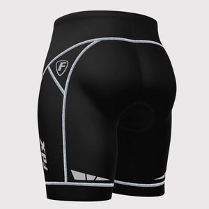 FDX Best Men’s White & Black Cycling Shorts 3D Gel Padded road bike shorts - Breathable Quick Dry comfortable bike shorts, lightweight summer shorts for riding