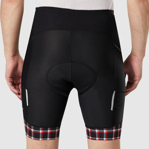FDX Men’s Black & Red Cycling Shorts 3D Gel Padded summer road bike shorts - Breathable Quick Dry bike shorts, lightweight comfortable shorts for riding