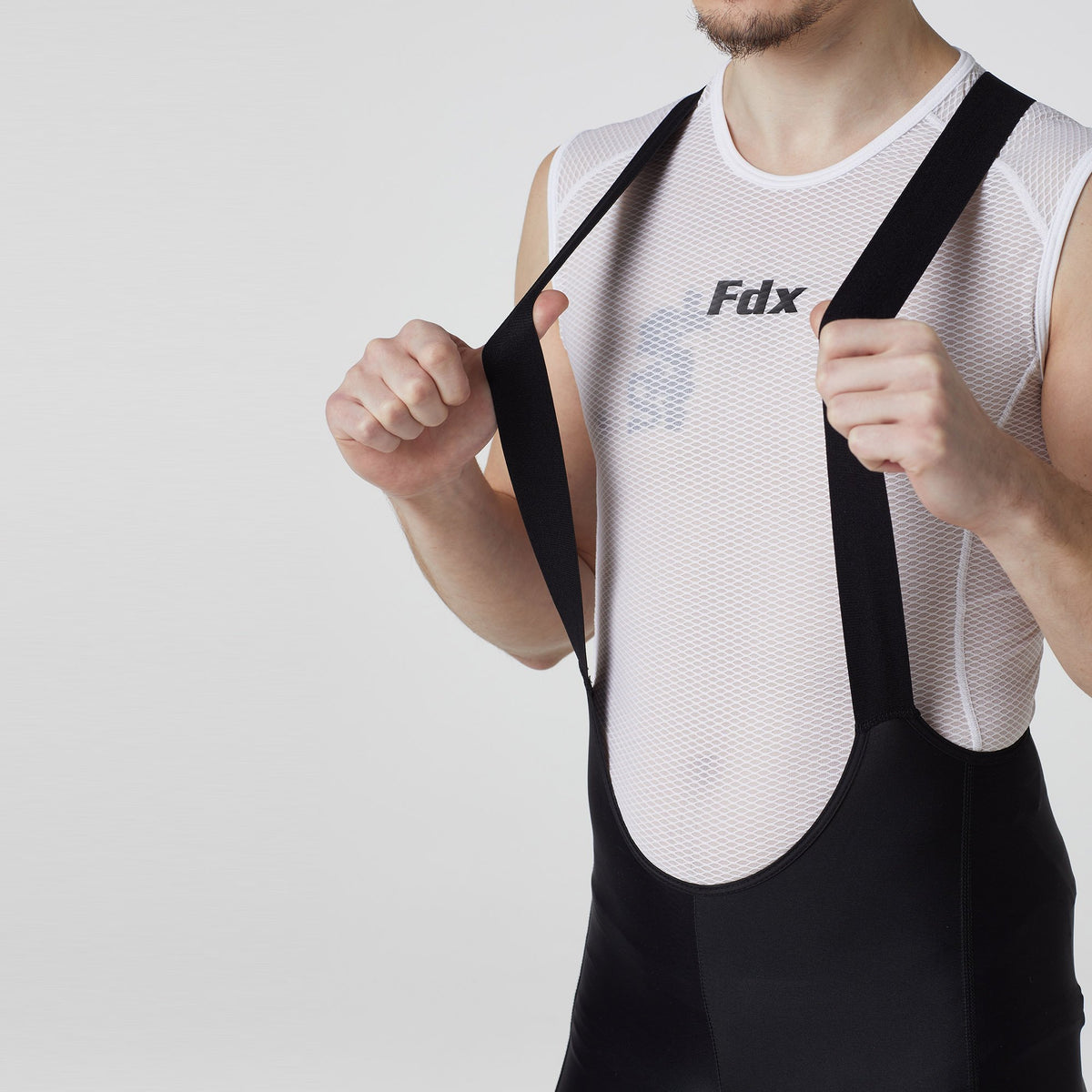 Fdx Men's Black Gel Padded Cycling Bib Shorts For Summer Best Outdoor Road Bike Short Body Fit Length Bib - Duo