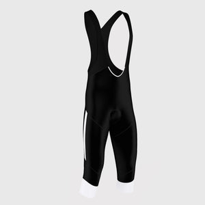 Fdx Gallop White Men's Summer Cycling Gel Padded 3/4 Bib Tights