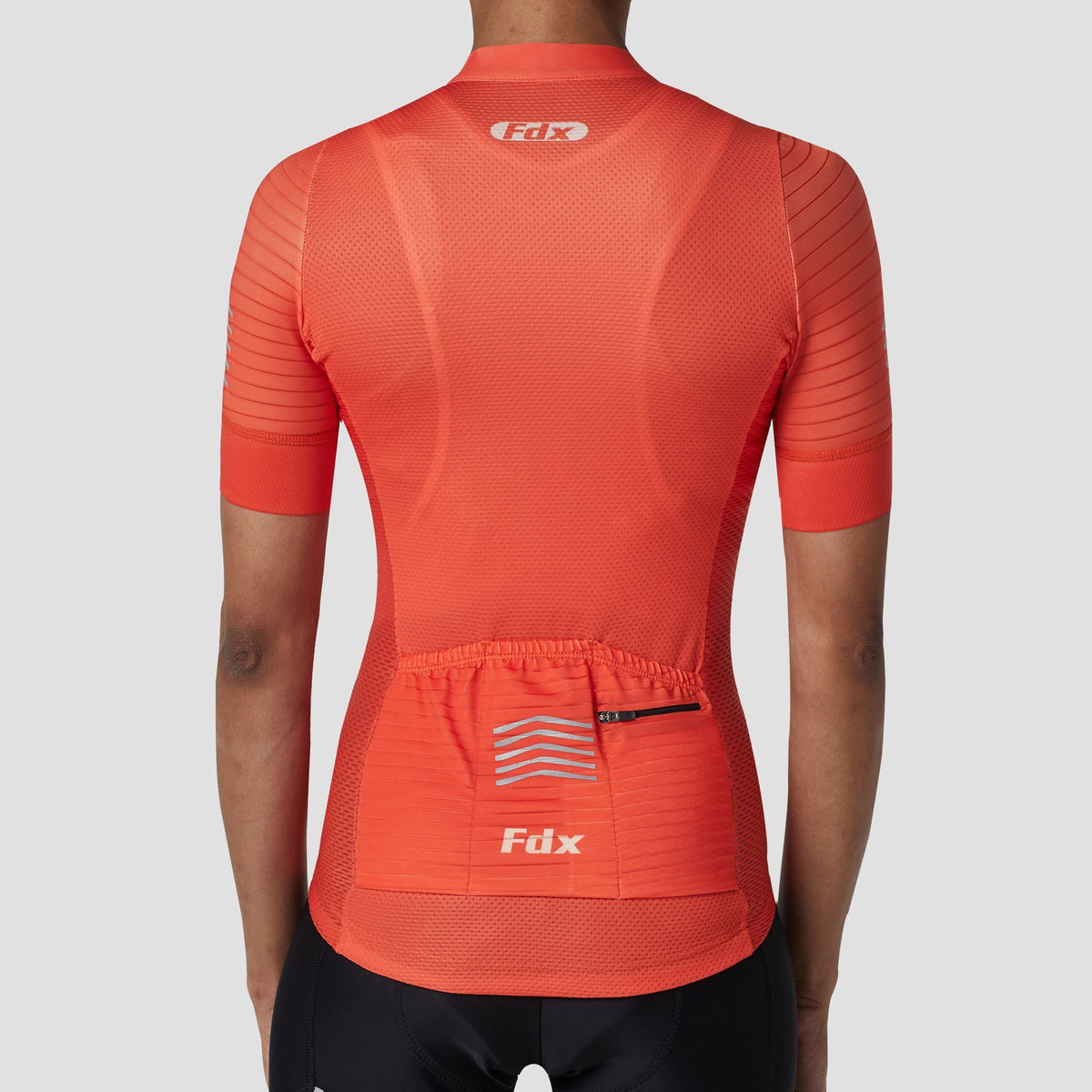 FDX Women’s short sleeves Orange cycling jersey quick dry breathable top, skin friendly lightweight half sleeves summer biking shirt for sports outdoor 