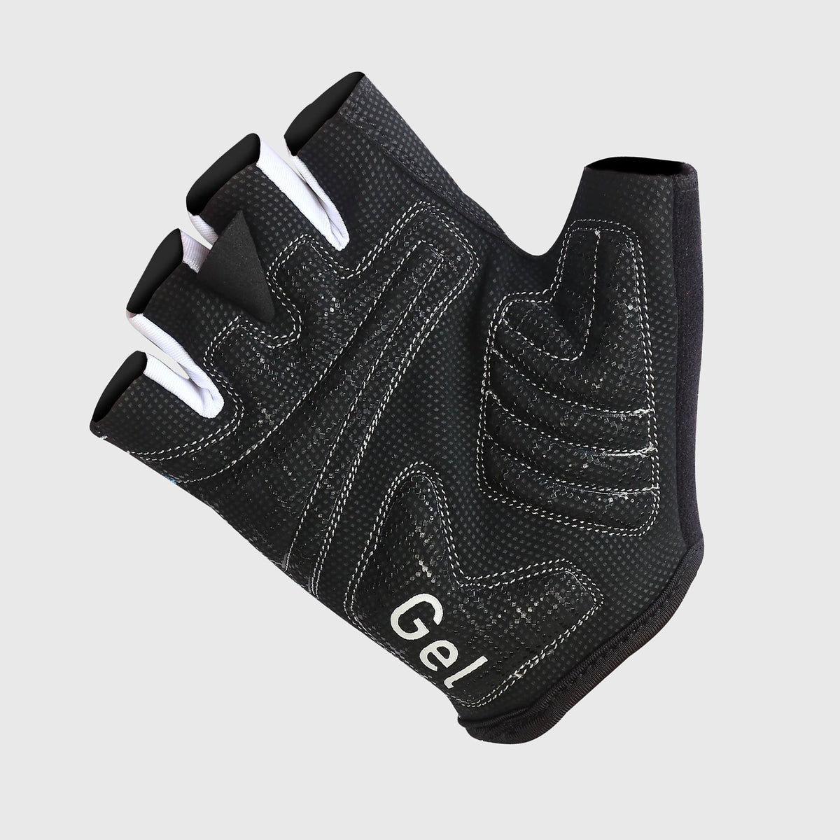 Fdx Black Short Finger Cycling Gloves for Summer MTB Road Bike fingerless, anti slip & Breathable - Vega