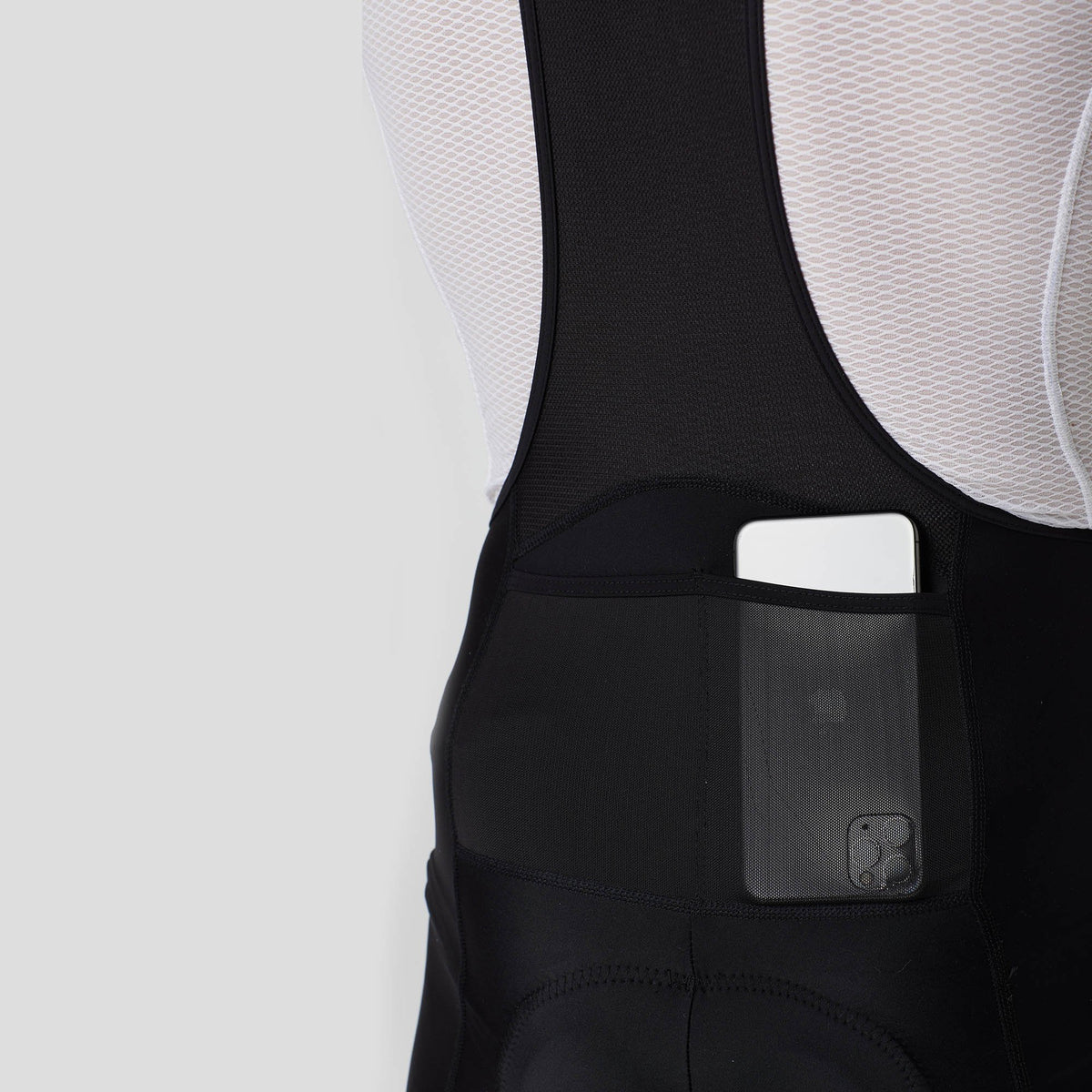 Fdx Men's Black Gel Padded Cycling Bib Shorts For Back Storage Pockets Summer Best Outdoor Road Bike Short Length Bib - Duo