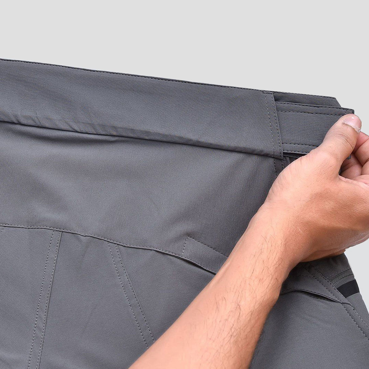 Fdx Men's Grey Cycling MTB Shorts for Summer Best Road & Mountain Bike Baggy Shorts for off Road - Nomad