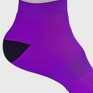 Fdx Unisex Purple Cycling Compression Socks Breathable Elasticity Mesh Panel Men Women Cycling Gear AU