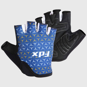 Fdx Navy Blue Short Finger Cycling Gloves for Summer MTB Road Bike fingerless, anti slip & Breathable - Vega