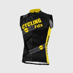 Fdx Core Yellow Men's Sleeveless Summer Cycling Jersey