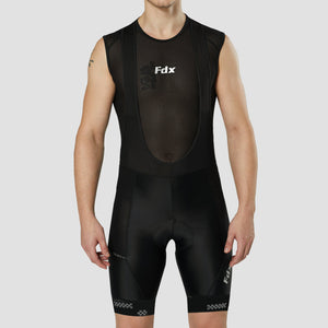 Fdx Men's Lightweight Gel Padded Cycling Bib Shorts Black For Summer Roubaix Thermal Fleece Reflective Warm Leggings - All Day Bike Shorts
