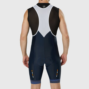 FDX Best Cycling Bib Short Blue For men's Lightweight & Quick Dry Reflective Details 3D Gel Padded - Vega