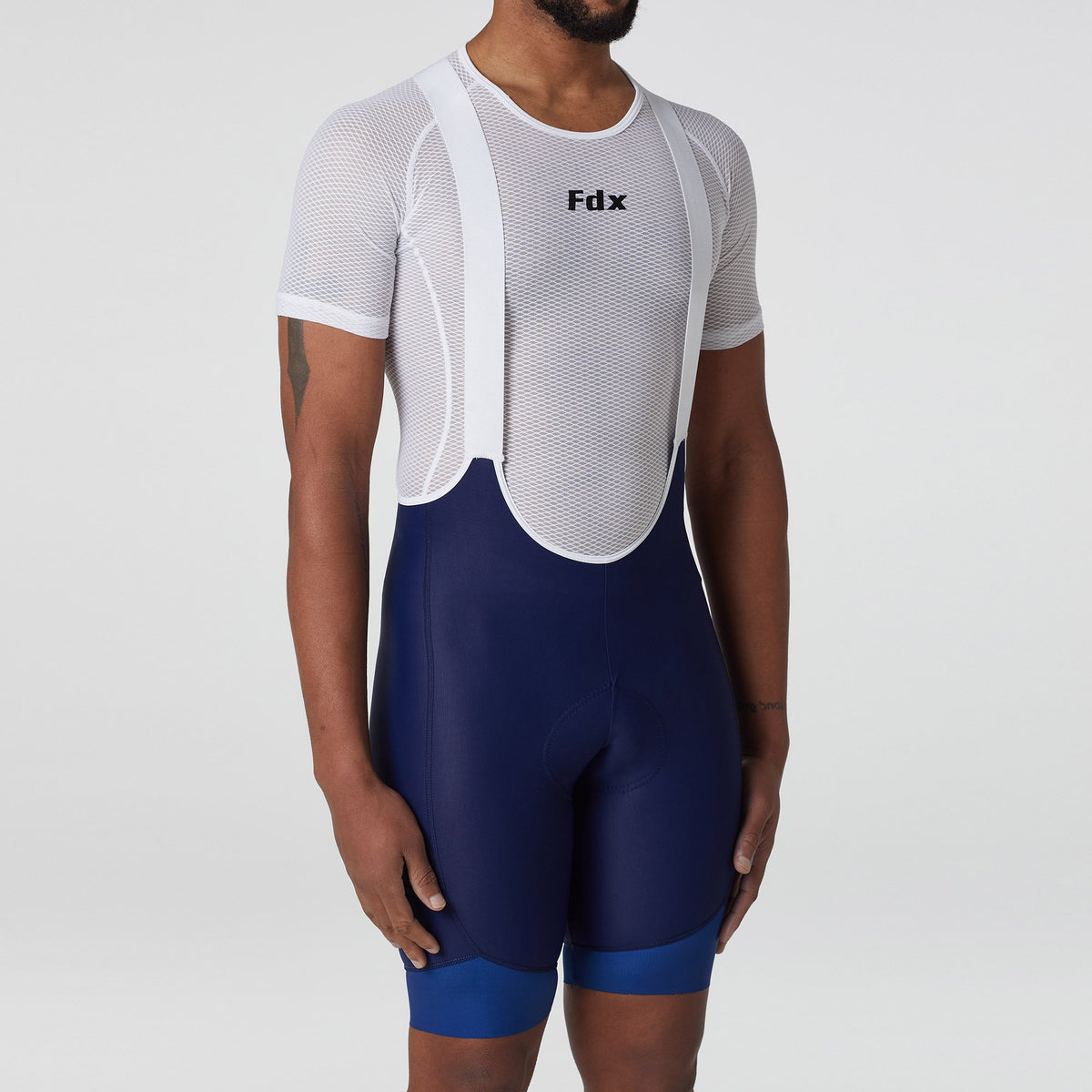 Fdx Men's Blue Gel Padded Cycling Bib Shorts For Summer Best Outdoor Road Bike Short Length Bib - Duo