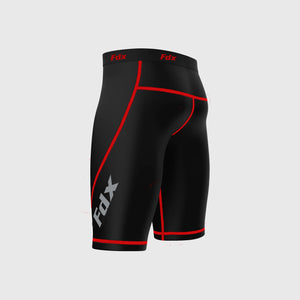 Fdx Men's Red & Black Gym Shorts Lightweight Summer Biking Shorts All Weather Quick Dry Slim Fit Compression Boxer Cycling Gear AU