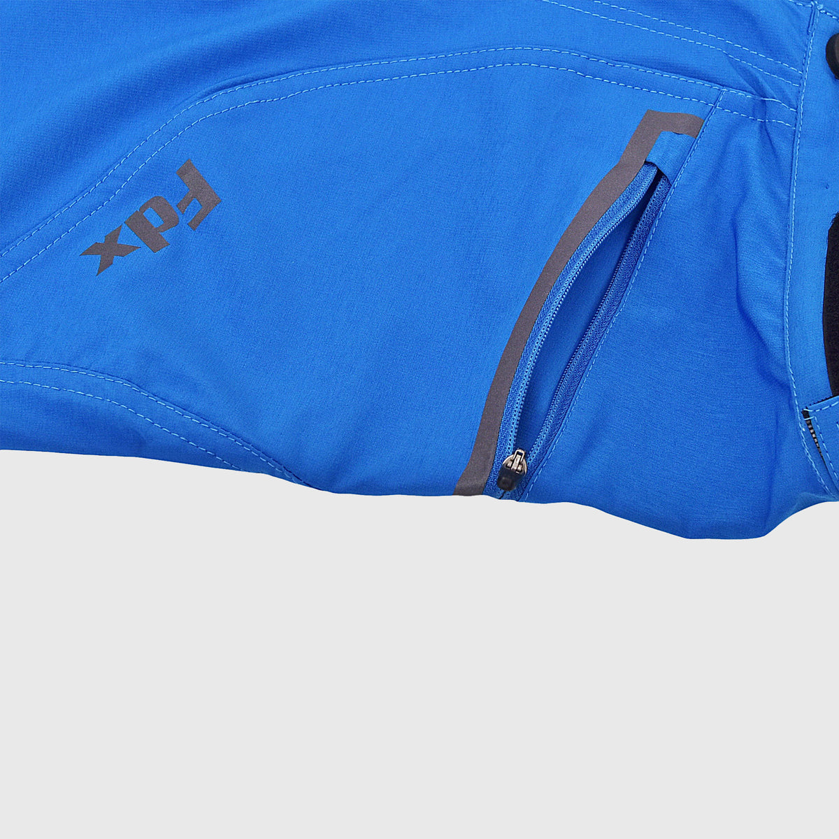 Men’s Blue MTB Cycling Shorts - Lightweight, Breathable, Quick Dry Mountain Bike Shorts with Adjustable belt, Zipper Pockets for Outdoor Sports