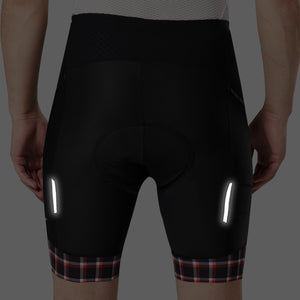 Fdx Essential Red Men's Padded Cycling Shorts with Pockets