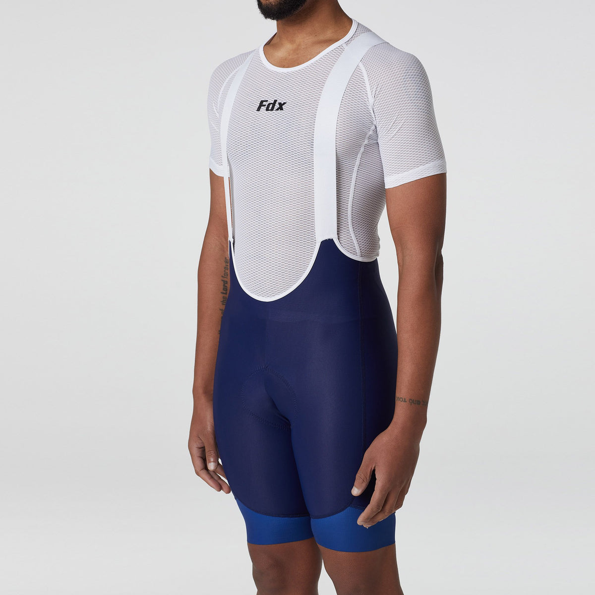 Fdx Blue Men's Gel Padded 3D Cycling Bib Shorts For Summer Best Outdoor Road Bike Small Length Bib - Duo UK