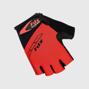 Fdx Unisex Red Short Finger Gloves Summer Gel Padded Mountain Bike Mitts Lightweight Comfort Cycling Gear AU