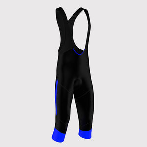 Fdx Gallop Blue Men's Summer Cycling Gel Padded 3/4 Bib Tights