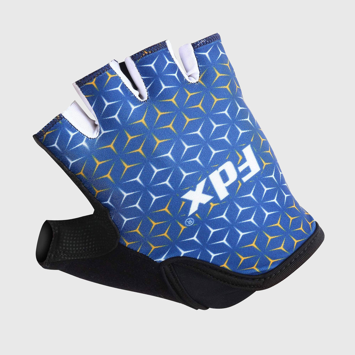 Fdx Men & Women Short Finger Cycling Gloves Navy Blue for Summer MTB Road Bike fingerless, anti slip & Breathable - Vega