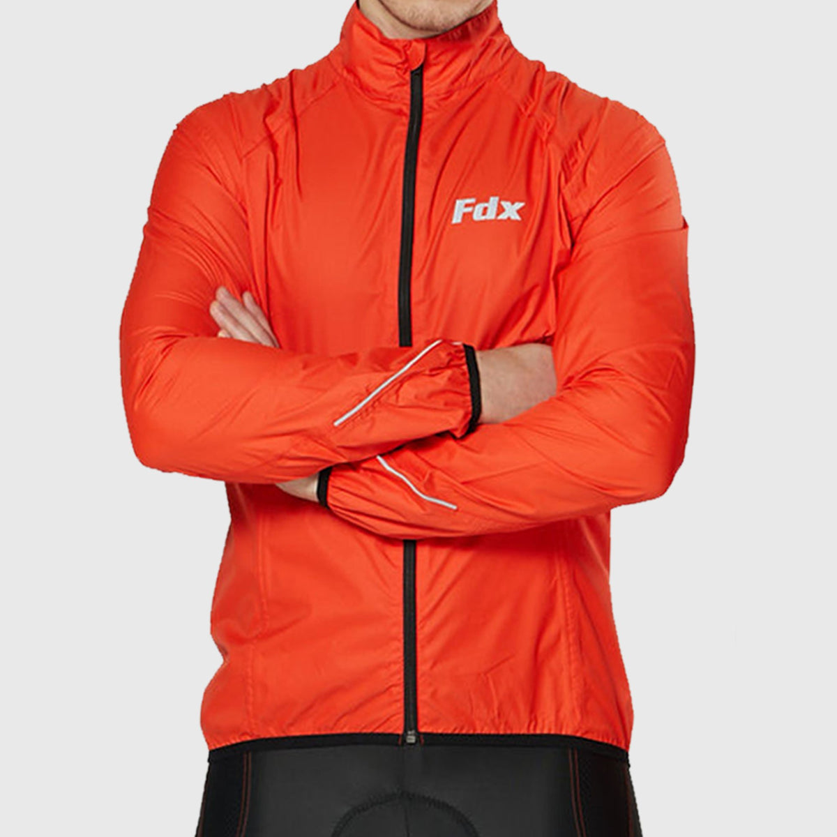 Fdx Winter's Thermal Reflective Hi-Viz Reflectors Cycling Jacket Orange Warm Casual Softshell Clothing Lightweight, Shaver proof, Packable ,Windproof, Waterproof & Pockets