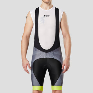 FDX best gel padded Men's cycling bib short Black & Yellow Breathable & Quick Dry Best for summer Outdoor Ride AU