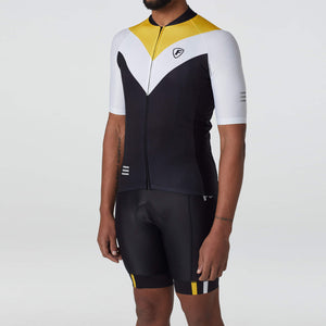 FDX Hot Weather Men Yellow & Black Cycling Cargo Bib Shorts Mesh, Breathable, Lightweight Quick dry Fabric & Hi Vis Reflectors Cycling clothes Australia