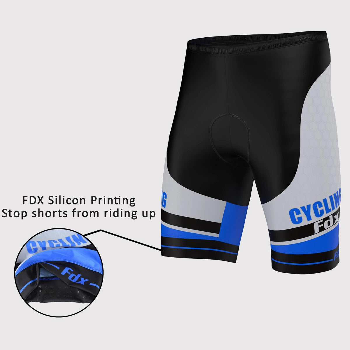 Best Men’s Black & Blue Cycling Shorts 3D Gel Padded summer road bike shorts - Breathable Quick Dry bike shorts, lightweight comfortable shorts for riding