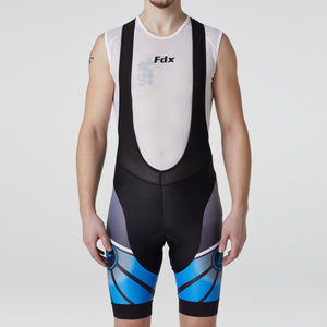 FDX Best Men’s Blue & Black Cycling Bib Shorts 3D Gel Padded comfortable biking bibs - Breathable Quick Dry bibs, ultra-light stretchable shorts with pockets