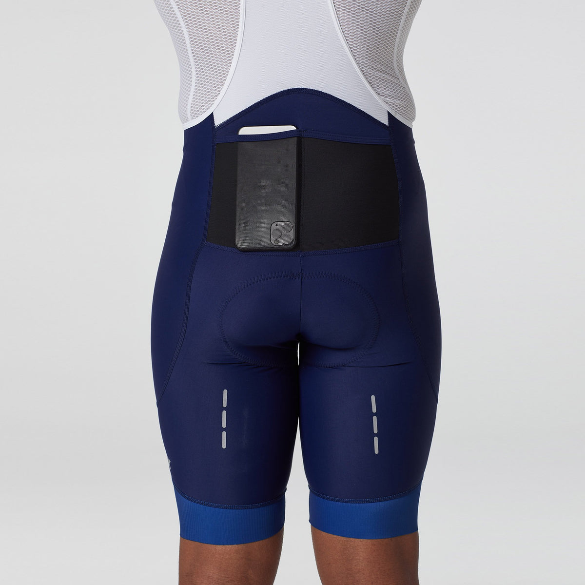 Fdx Men's Blue Gel Padded Cycling Bib Shorts For Summer Best Outdoor Road Bike Short Body Fit Length Bib - Duo