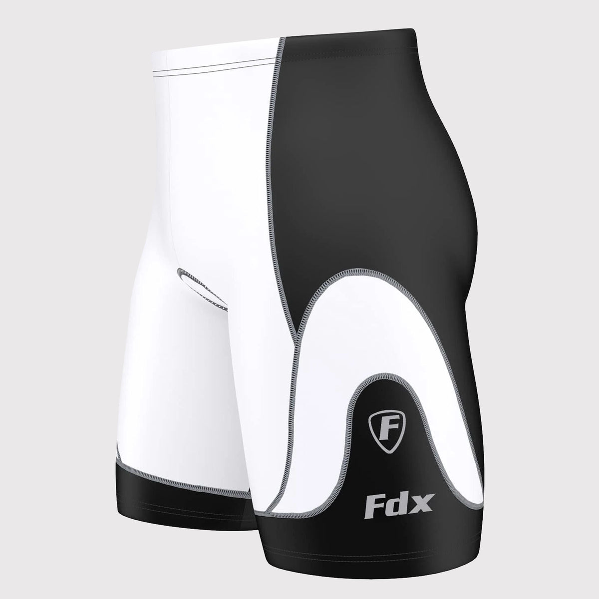 Fdx Windrift White Men's Anti-Bac Summer Cycling Shorts