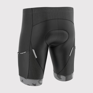 Fdx Men's Black & Grey Gel Padded Cycling Shorts for Summer Best Outdoor Knickers Road Bike Short Length Pants - All Day