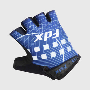 Fdx Black & Blue Short Finger Cycling Gloves for Summer MTB Road Bike fingerless, anti slip & Breathable - Classic II
