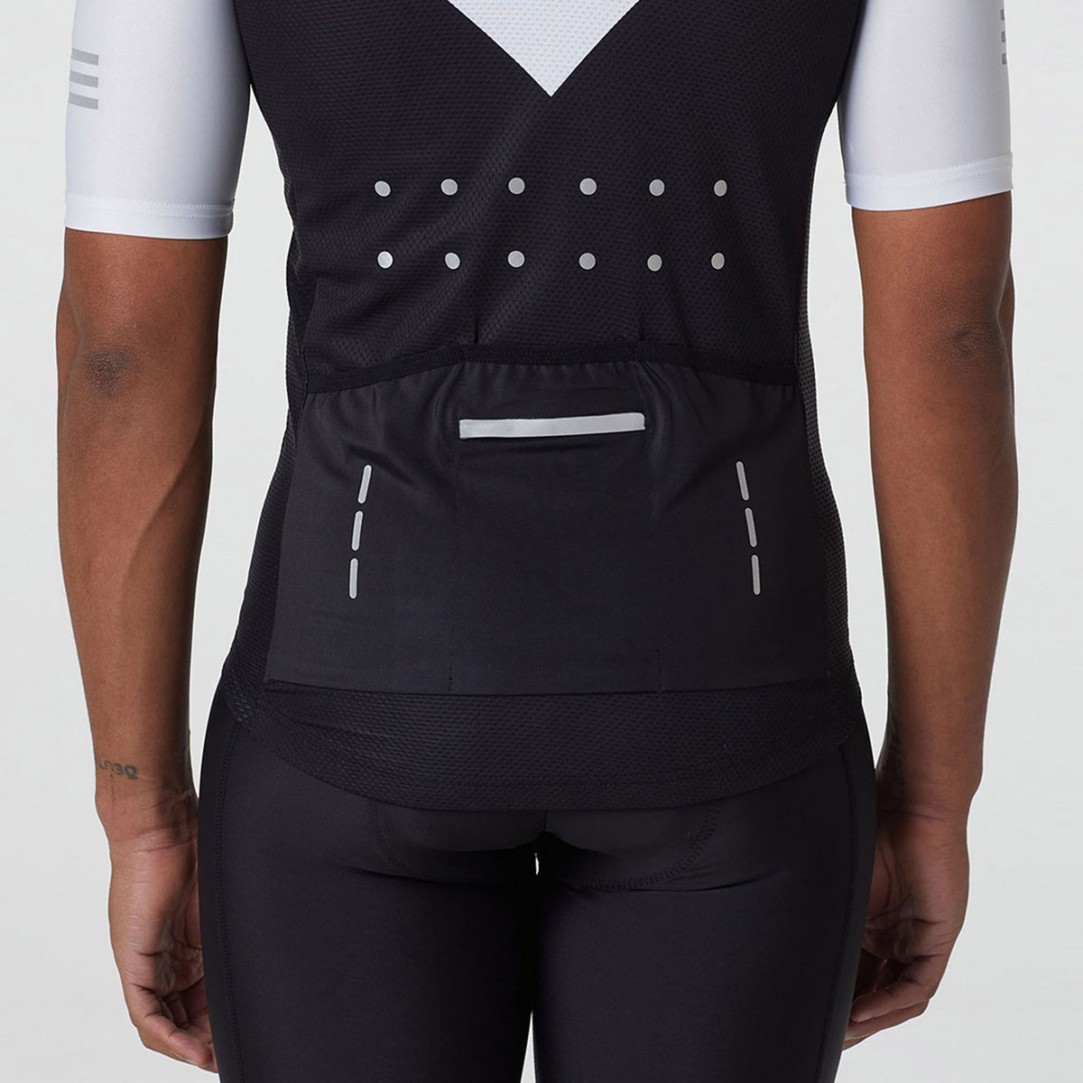 Best Men’s black, white and yellow Fdx short sleeves cycling jersey Reflective details breathable Hi-Viz summer lightweight biking top, skin friendly half sleeves cycling mesh shirt for riding, indoor & outdoor