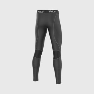 Fdx Grey Compression Base layer Tights For Men's Lightweight Breathable Mesh Fabric Skin Layer Tights Cycling Gear - Recoil
