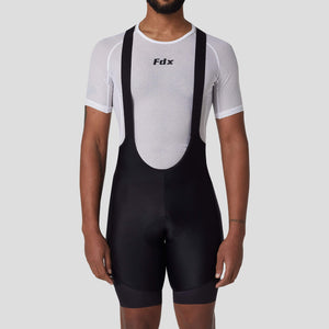 FDX Men black Summer Best Road Cycling Cargo Bib Shorts Mesh, Breathable, Lightweight stretchable & Hi Viz Reflectors Cycling bib short Australia