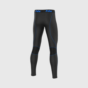 Fdx Blue Compression Base layer Tights For Men's Lightweight Breathable Mesh Fabric Skin Layer Tights Cycling Gear - Recoil