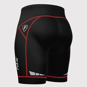 FDX Best Men’s Red & Black Cycling Shorts 3D Gel Padded road bike shorts - Breathable Quick Dry comfortable bike shorts, lightweight summer shorts for riding